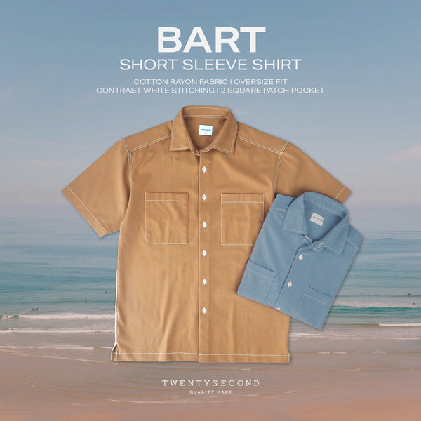 BART SHORT SLEEVES SHIRT - BROWN