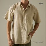 PEYTON LINEN SHIRT - BEIGE