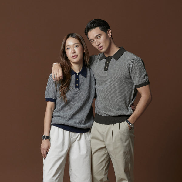 BRODY KNIT POLO - GREEN