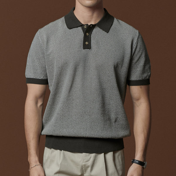 BRODY KNIT POLO - GREEN