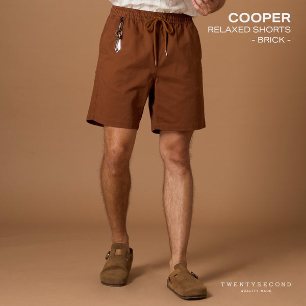 COOPER RELAXED SHORTS - BRICK (Extra Shorts)