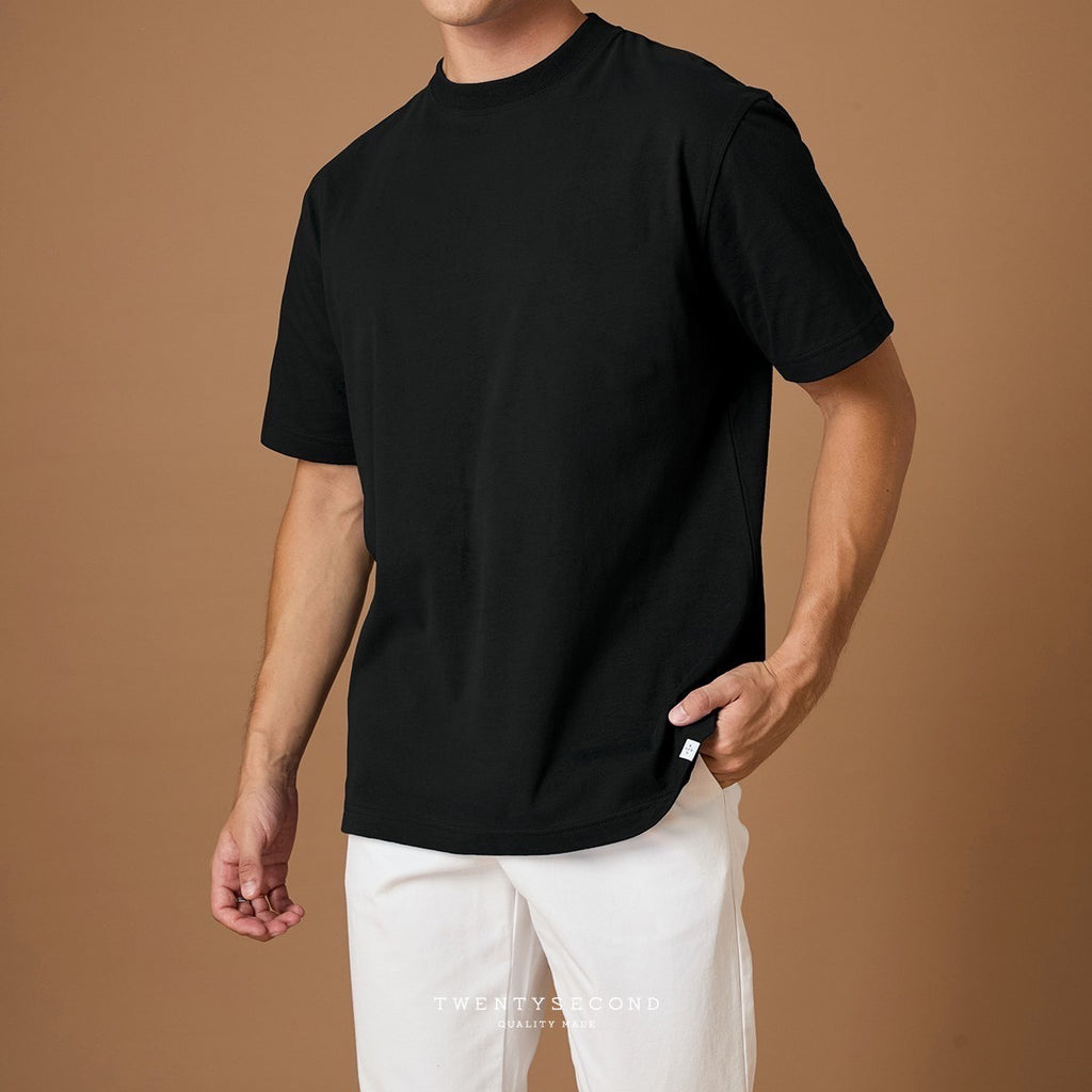 THE NEW SUPER SOFT COTTON TEE - BLACK