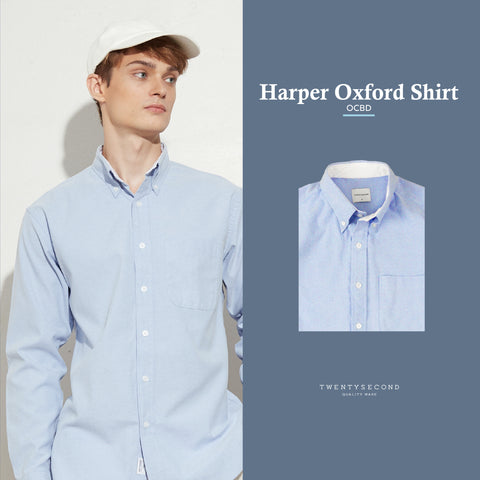 HARPER OXFORD SHIRT - BLUE
