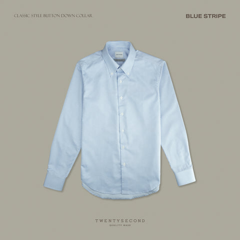 SLUB DENIM SHIRT - DARK BLUE