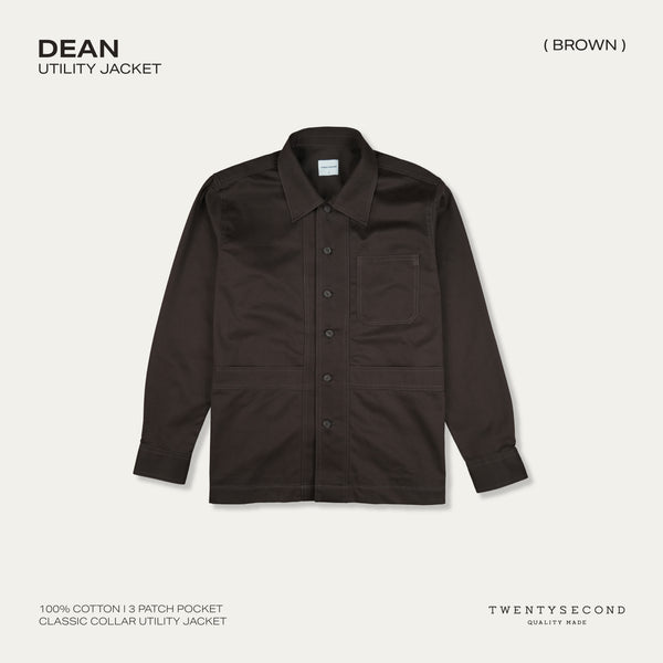 DEAN UTILITY JACKET - BROWN