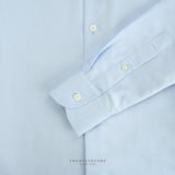 WRINKLE FREE BTD DRESS SHIRT - BLUE (Slim Fit)