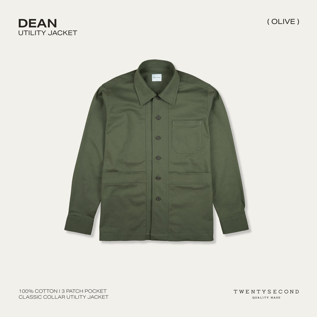 DEAN UTILITY JACKET - OLIVE