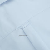 WRINKLE FREE BTD DRESS SHIRT - BLUE (Slim Fit)