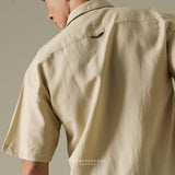 PEYTON LINEN SHIRT - BEIGE