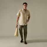 PEYTON LINEN SHIRT - BEIGE