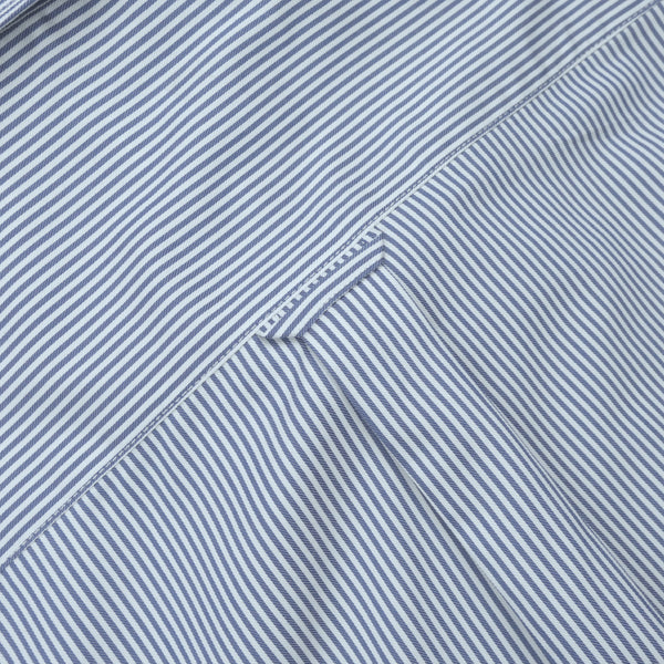 WRINKLE FREE BTD DRESS SHIRT - DARK BLUE STRIPE (Slim Fit)