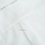 WRINKLE FREE BTD DRESS SHIRT - WHITE (Slim Fit)