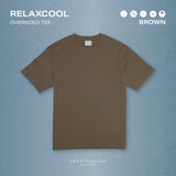 RELAXCOOL SEAMLESS OVERSIZED TEE-BROWN