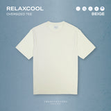 RELAXCOOL SEAMLESS OVERSIZED TEE-BEIGE