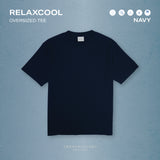 RELAXCOOL SEAMLESS OVERSIZED TEE-NAVY