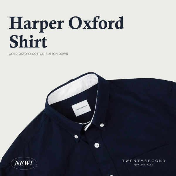 HARPER OXFORD SHIRT - NAVY