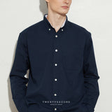 HARPER OXFORD SHIRT - NAVY