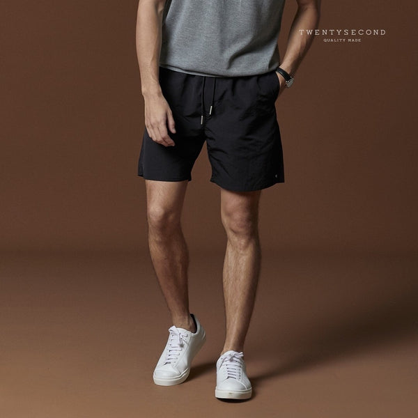 BOB NYLON SHORTS - BLACK