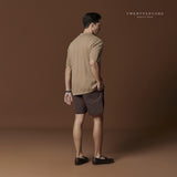 BOB NYLON SHORTS - BROWN