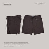 BOB NYLON SHORTS - BROWN