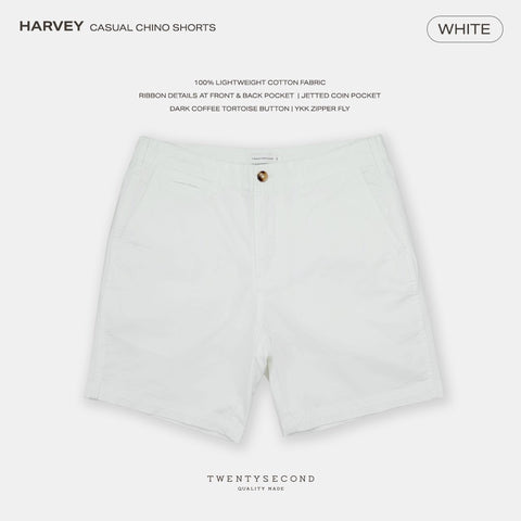 HARVEY CHINO SHORTS - WHITE