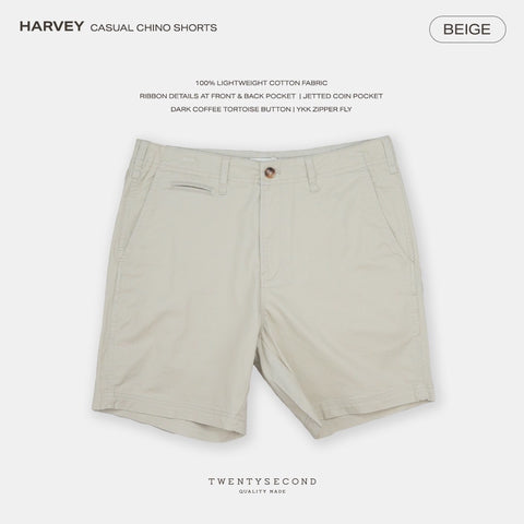 HARVEY CHINO SHORTS - BEIGE