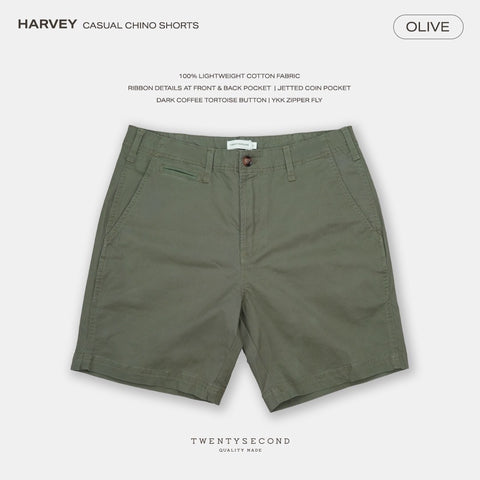 HARVEY CHINO SHORTS - OLIVE