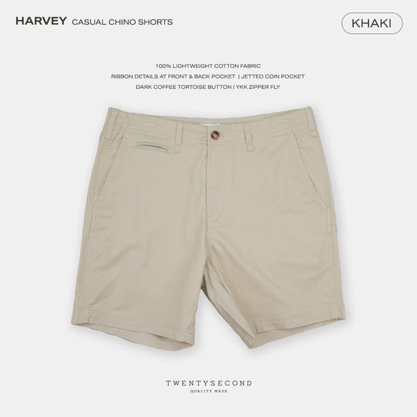 HARVEY CHINO SHORTS - KHAKI