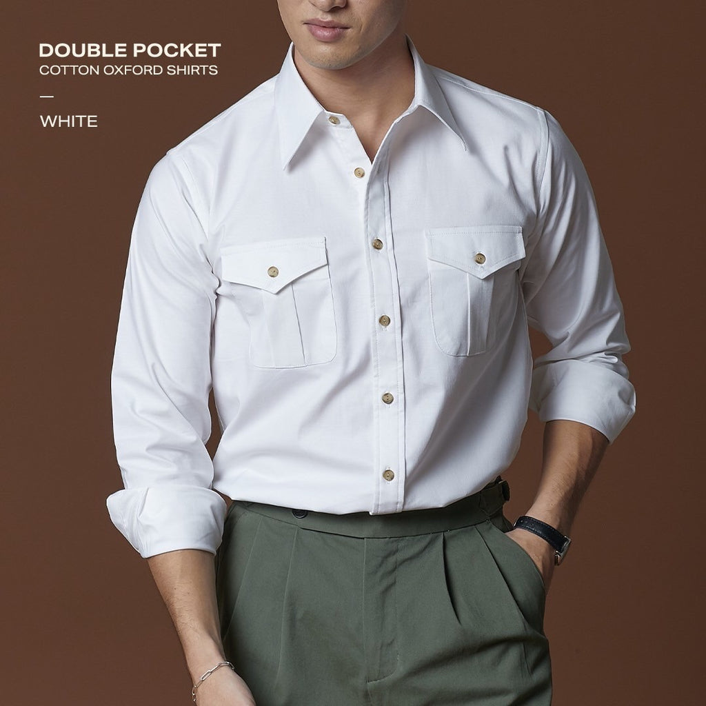 DOUBLE POCKETS - WHITE