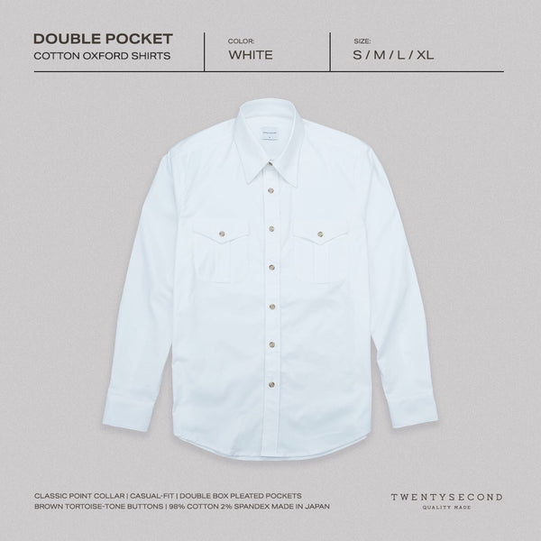 DOUBLE POCKETS - WHITE