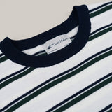 URBAN STRIPED KNIT TEE - WHITE