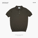 ASHTON KNIT POLO - OLIVE