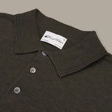 ASHTON KNIT POLO - OLIVE