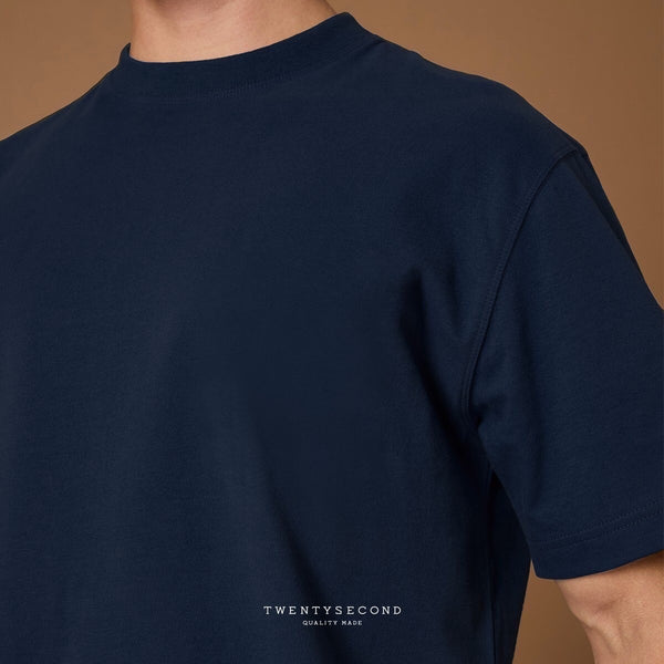 THE NEW SUPER SOFT COTTON TEE - NAVY