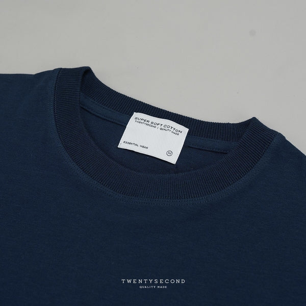 THE NEW SUPER SOFT COTTON TEE - NAVY