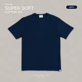 THE NEW SUPER SOFT COTTON TEE - NAVY