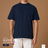 THE NEW SUPER SOFT COTTON TEE - NAVY