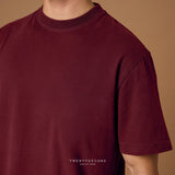 THE NEW SUPER SOFT COTTON TEE - MAROON