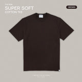 THE NEW SUPER SOFT COTTON TEE - BROWN