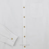 ETON BAND COLLAR SHIRT - WHITE