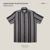 LINEN SHORT SLEEVES SHIRT - ST GREY