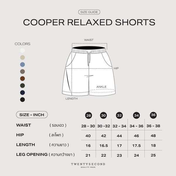 COOPER RELAXED SHORTS - BRICK (Extra Shorts)