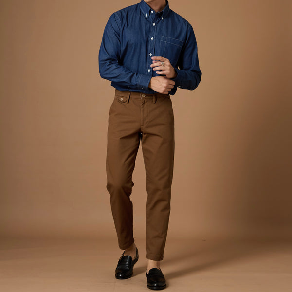 SMITH CHINO PANTS - BROWN