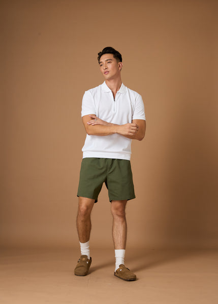 COOPER RELAXED SHORTS - OLIVE (Extra Shorts)