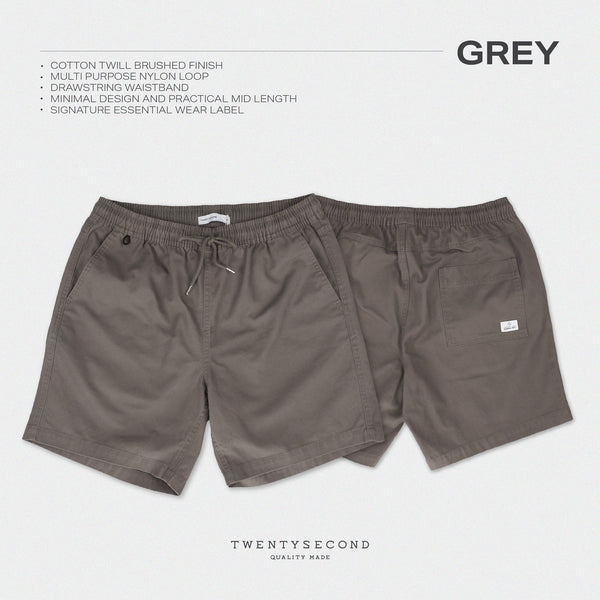 COOPER RELAXED SHORTS - GREY (Extra Shorts)