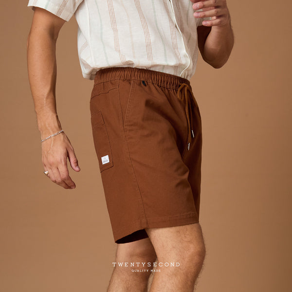 COOPER RELAXED SHORTS - BRICK (Extra Shorts)