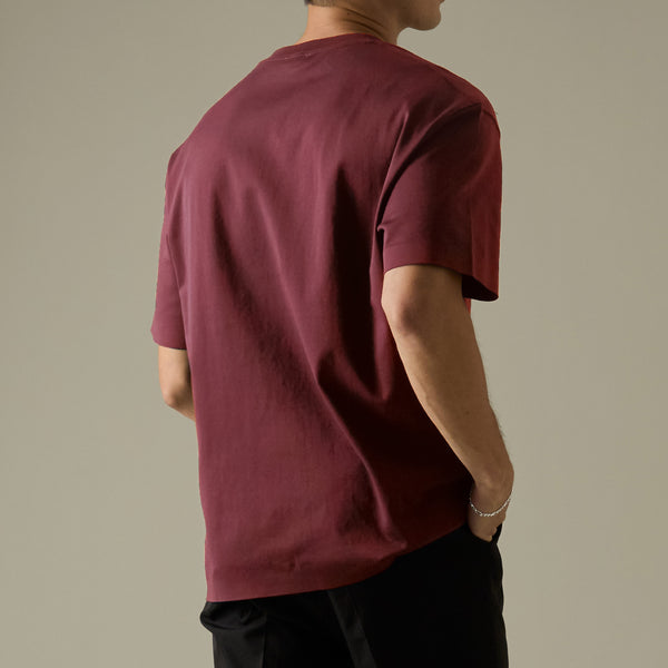 RELAXCOOL SEAMLESS OVERSIZED TEE - MAROON