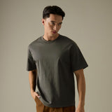 RELAXCOOL SEAMLESS OVERSIZED TEE - DARK GREY