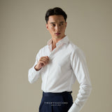 WRINKLE FREE DRESS SHIRT - WHITE (Slim Fit)