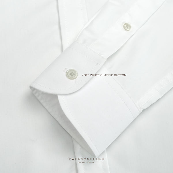 WRINKLE FREE DRESS SHIRT - WHITE (Slim Fit)